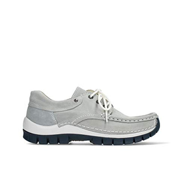 Wolky Comfort Schnürschuhe Fly Summer - 11206 Nubukleder hellgrau - 38 im Sale